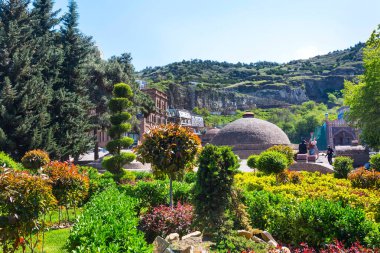 Tiflis, Gürcistan 'da Abanotubani Sülfür Hamamları bölgesi