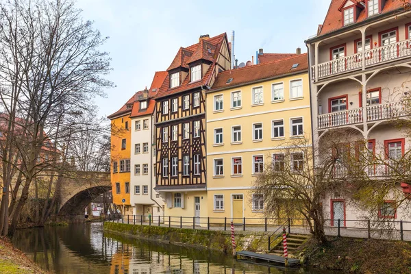 Vista de la calle Bamberg de la ciudad histórica en Alemania — Foto de Stock