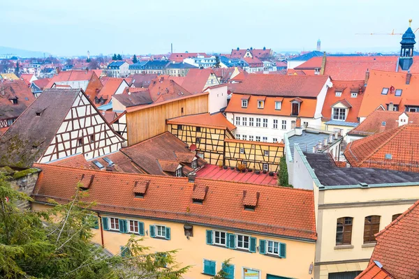 Vista aérea de Bamberg de la ciudad histórica en Alemania — Foto de Stock