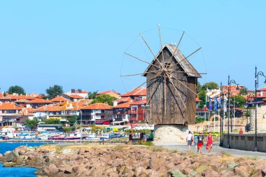 Eski kasaba Nesebar Bulgaristan Karadeniz tarafından