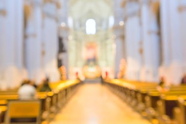 Kilise içi bulanık arkaplan