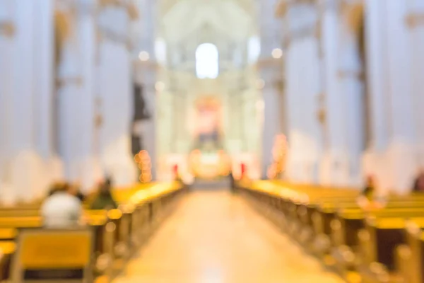 Iglesia interior desenfoque fondo abstracto — Foto de Stock