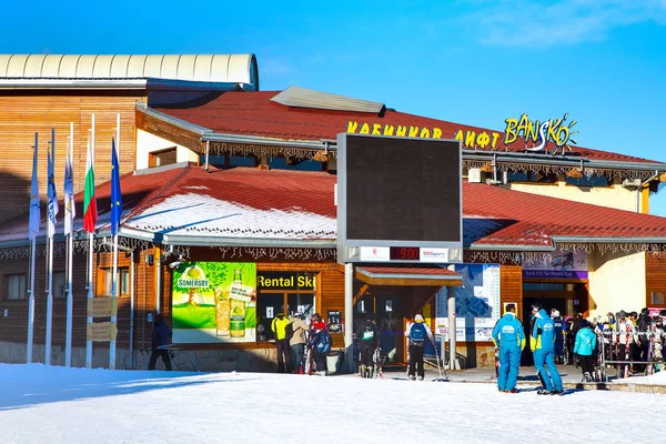 Estação de esqui Bansko, teleférico, Bulgária — Fotografia de Stock