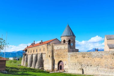 Kakhetia bölgesi Doğu Gürcistan'daki Alaverdi Ortodoks Manastırı