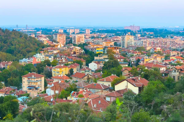 Panorama şehrin Plovdiv, Bulgaristan