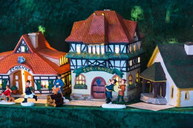 Nürnberg sembol yarı ahşap ev minyatür