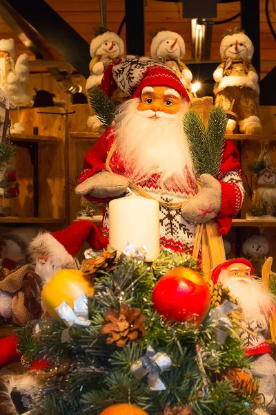 Buon Natale cartolina con Babbo Natale — Foto Stock