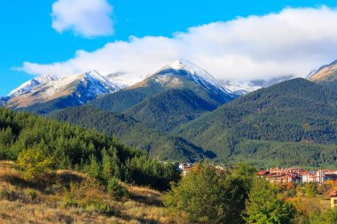 Bansko ve Pirin dağları manzara, Bulgaristan