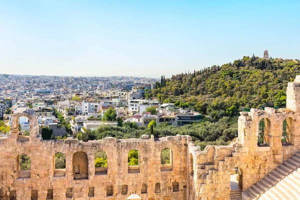 Anfiteatro de la Acrópolis en Atenas, Grecia — Foto de Stock