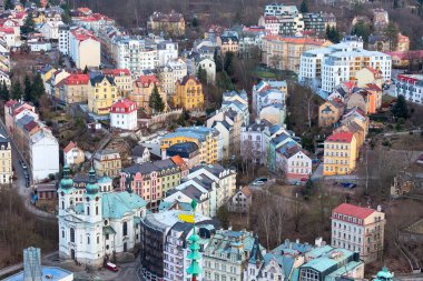 Karlovy Vary hava panorama, Çek Cumhuriyeti