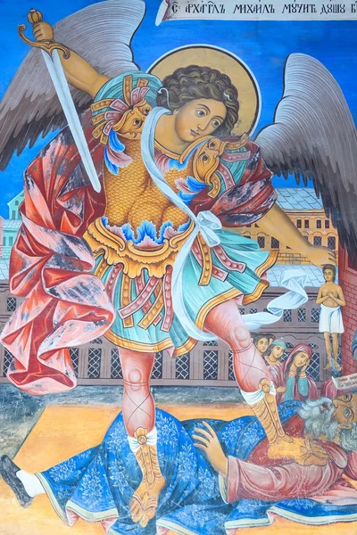 Väggmålning på Rila klostret, Bulgarien — Stockfoto
