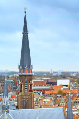 Hava panoramik Delft, Hollanda