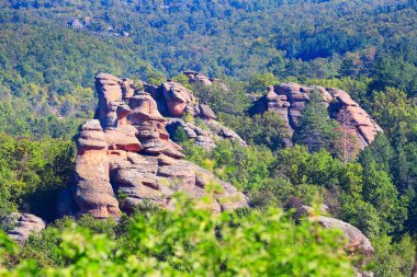 Cliff kayalar panorama, Belogradchik, Bulgaristan