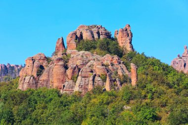 Cliff kayalar panorama, Belogradchik, Bulgaristan