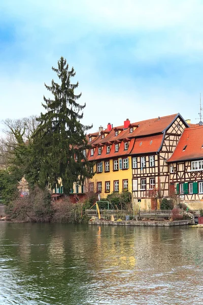 Vista de la calle Bamberg de la ciudad histórica en Alemania —  Fotos de Stock