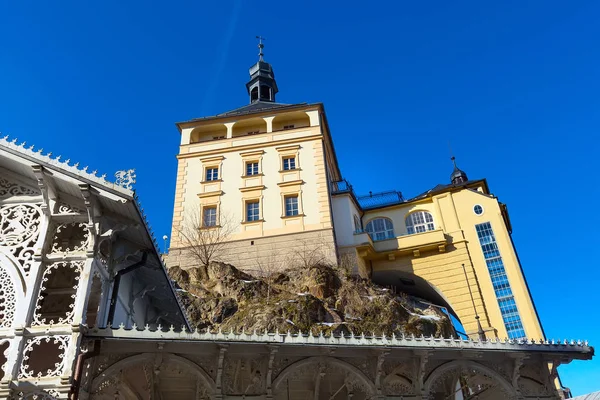 Utcakép Karlovy Vary, Cseh Köztársaság — Stock Fotó