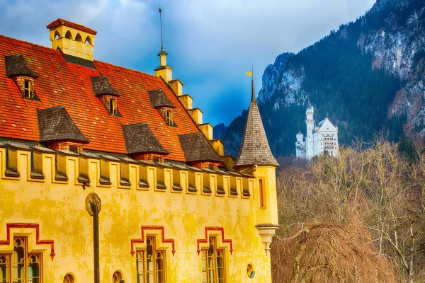 Beroemde Beieren landmark Neuschwanstein kasteel in Duitsland — Stockfoto