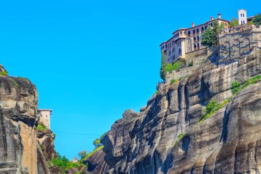 Yunanistan 'ın yüksek yamaçlarındaki Meteora Manastırı