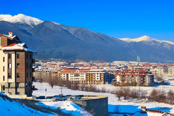 Winterpanorama in Bansko, Bulgarien — Stockfoto