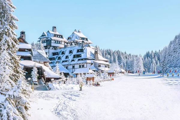 Panorama des Skigebietes Kopaonik, Serbien — Stockfoto