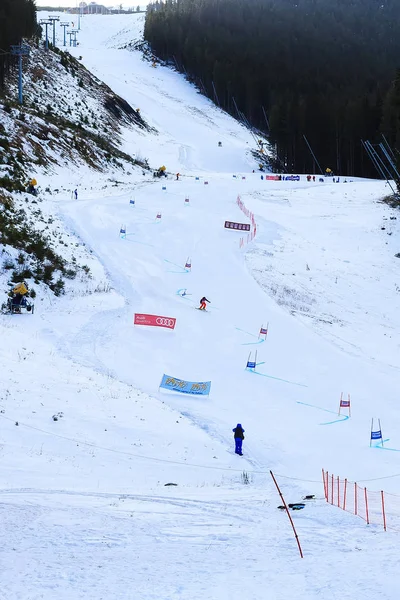 Лыжные соревнования Банско, Болгария — стоковое фото