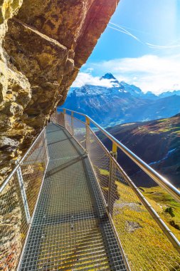 Grindelwald 'da Cliff Walk Önce, İsviçre