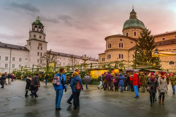 Mercado de Natal em Salzburgo, Áustria — Fotografia de Stock