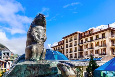 Zermat, İsviçre dağ sıçanı çeşmesi