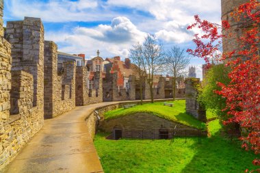 Gravensteen kaleye view Ghent, Belçika
