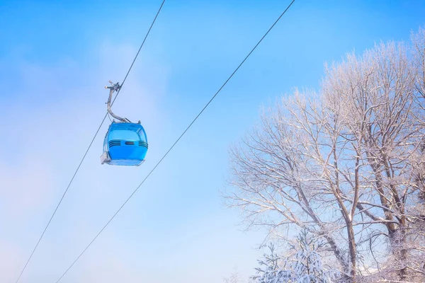 Síközpont Bansko, Bulgária, felvonó — Stock Fotó