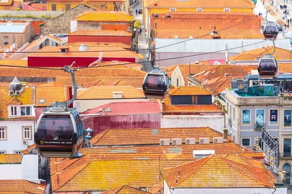 Porto, Portugal Teleférico Gaia — Foto de Stock