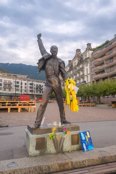 Montreux, Switzerland statue of Freddy Mercury — 스톡 사진