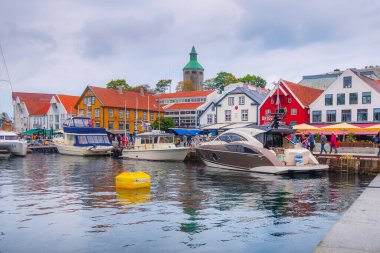 Stavanger, Norveç şehir merkezi görünümü