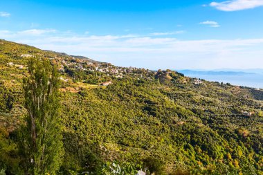 Yunanistan 'ın Pelion Dağı Köyü