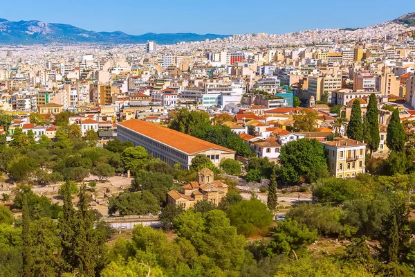 アトラスの塔の空中ビュー,アテネ,ギリシャ — ストック写真