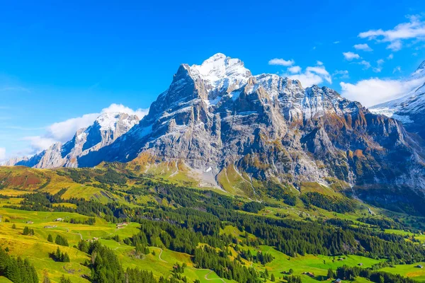 Grindelwald, Suíça Vista das montanhas Jungfrau — Fotografia de Stock