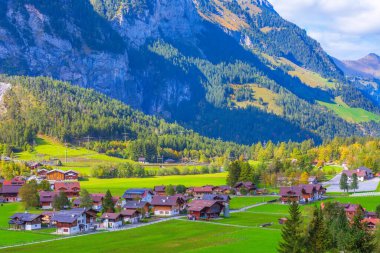 Kandersteg, dağ manzarası, İsviçre