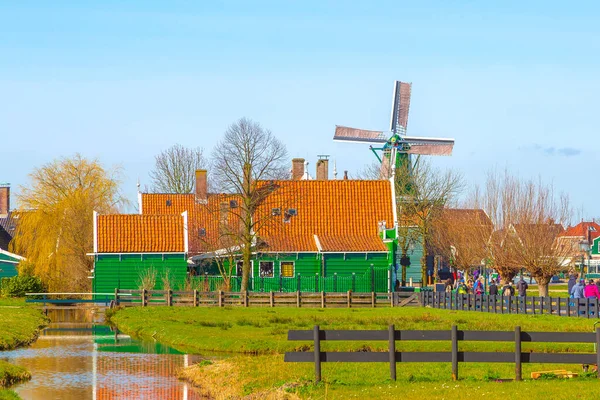 Zaanse Schans-dorp, Nederland — Stockfoto