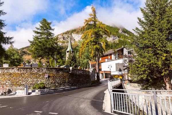 Zermatt, Schweiz street view — Stockfoto