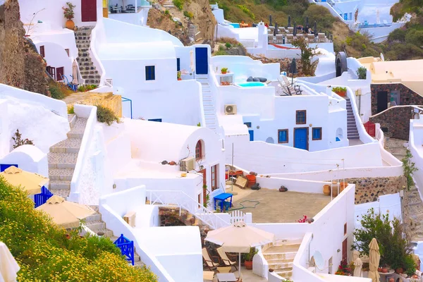 Oia Village na wyspie Santorini w Grecji — Zdjęcie stockowe