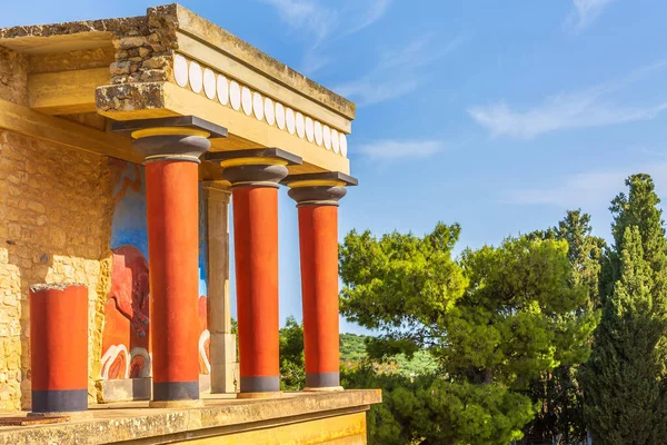 Cnossos, Creta ruínas do Palácio Minoico, Grécia — Fotografia de Stock