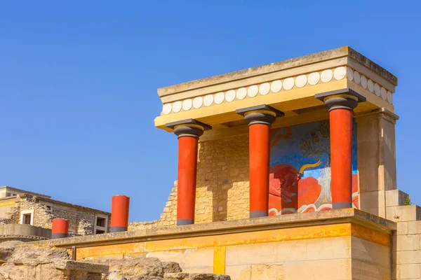 Cnossos, Creta ruínas do Palácio Minoico, Grécia — Fotografia de Stock