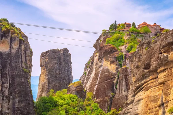 Büyük Meteoron Manastırı Meteora Dağı Kayası Trikkala Yunanistan — Stok fotoğraf