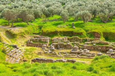 Ancient Sparta ruins, Peloponnese, Greece clipart