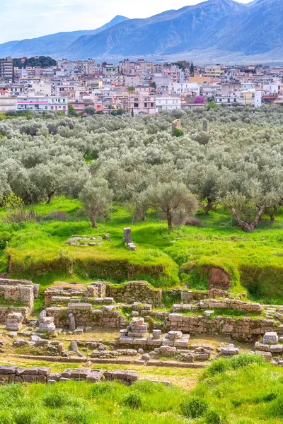 Oude Spartaanse ruïnes, Peloponnesos, Griekenland — Stockfoto