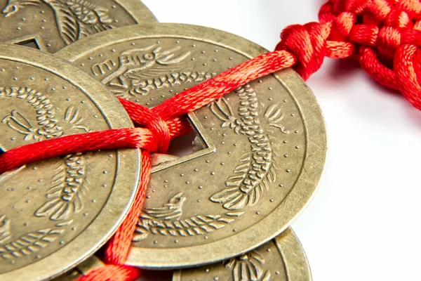 Feng shui lucky coins — Stock Photo, Image