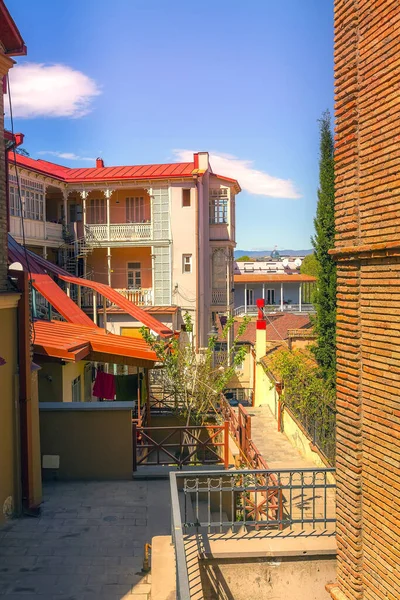 Arquitectura tradicional de Tiflis, Georgia — Foto de Stock