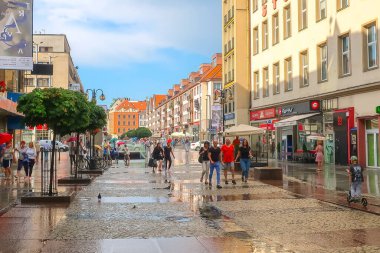 Wroclaw, Polonya sokak manzarası