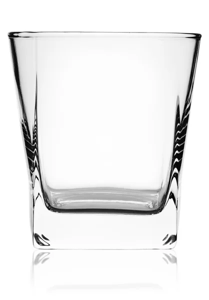 ウィスキーの空のグラス — ストック写真