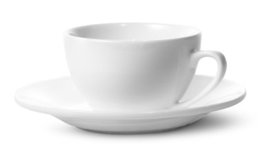 Bir uçan daire boş kahve Kupası